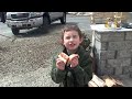 Wood pizza oven - Cooking pizza in an outdoor wood fired pizza oven