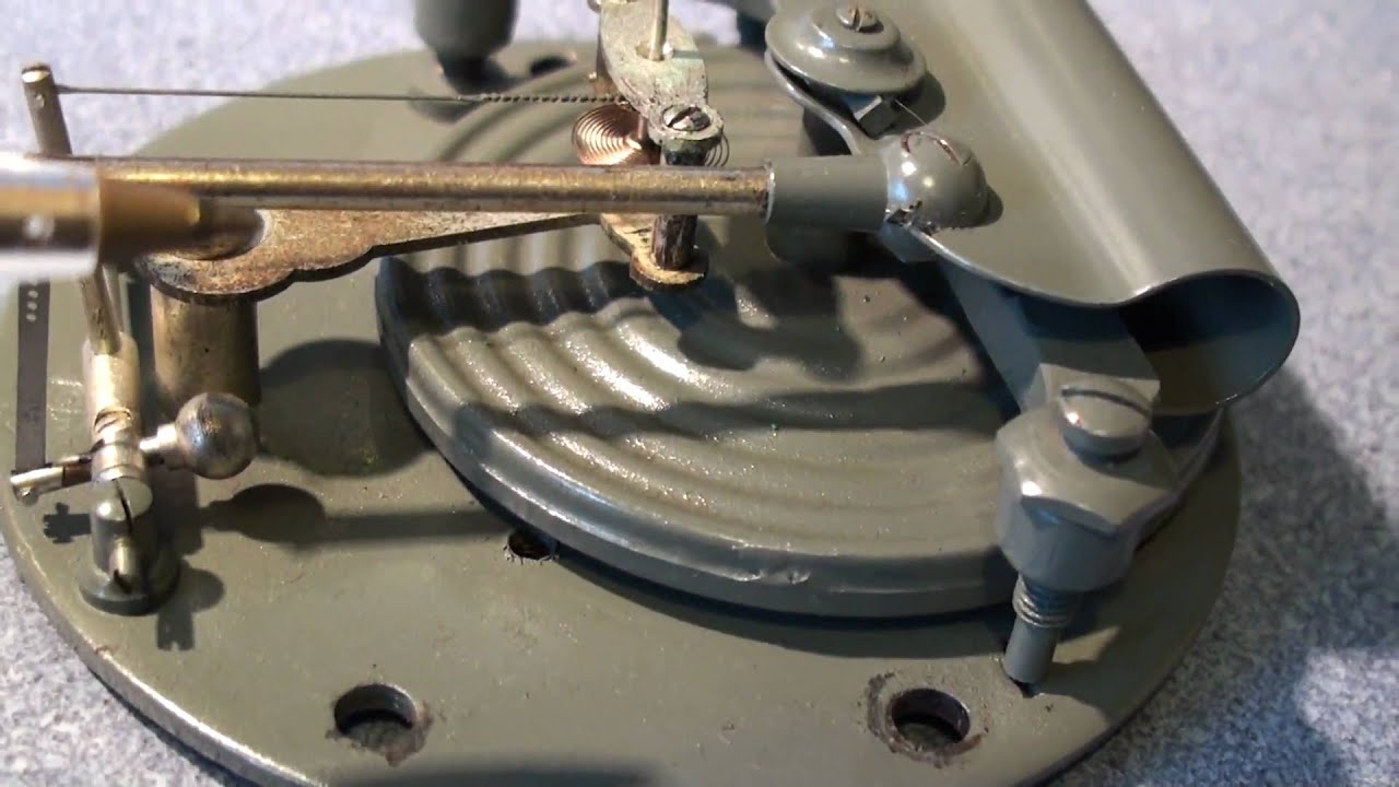 Aneroid barometer mechanism YouTube