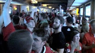 Raw video: Chicago Blackhawks' Stanley Cup-winning goal from inside bar