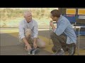 Jean-Claude Van Damme performs splits between two moving Volvo trucks