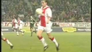 Het hooghoudertje van Richard Witschge tijdens Ajax - feyenooit.