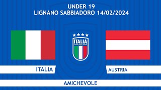 Italia-Austria | Under 19 | Amichevole