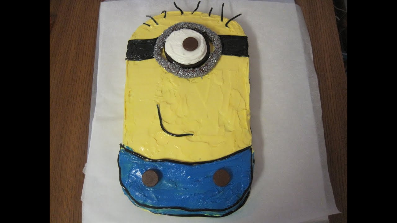 How to make the Minion Cake from Despicable Me - YouTube