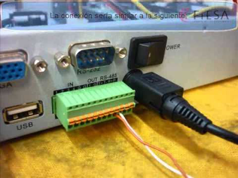 Como configurar un DVR HIKVISION para controlar un DOMO ... rj45 balun wiring 