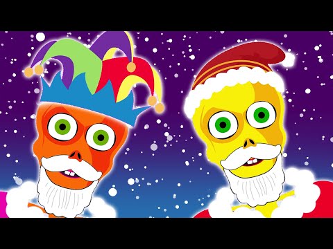 Skeleton Santa Face | Dress Up The Skeleton As Santa | Christmas Fun Songs For Kids By Teehee Town