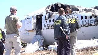 Video B Roll of wreckage from the Asiana flight 214 crash at San Francisco International Airport.