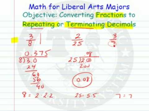 Converting Fraction to Repeating or Terminating Decimals - YouTube