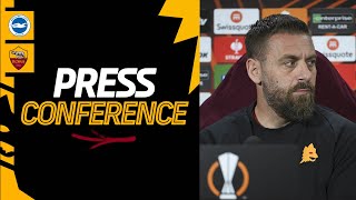 🟨? LIVE🟥?? La conferenza stampa di Daniele De Rossi ed Edoardo Bove alla vigilia di Brighton-Roma