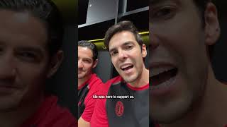 Greetings from Kaká and Pato ❤️🖤? | #shorts