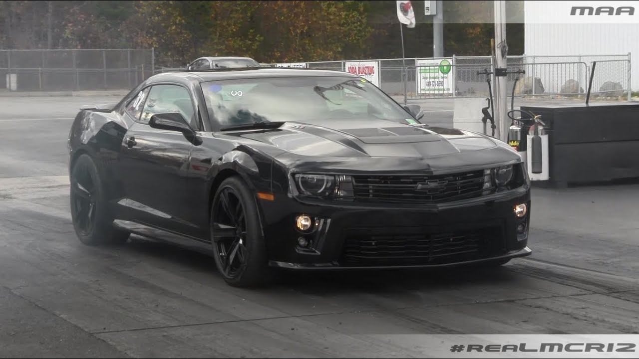 Blacked Out Camaro ZL1 vs. BMW 5-Series || Corvette Z06 vs ...