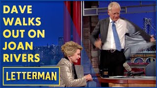 David Letterman - Dave Walks Out On Joan Rivers