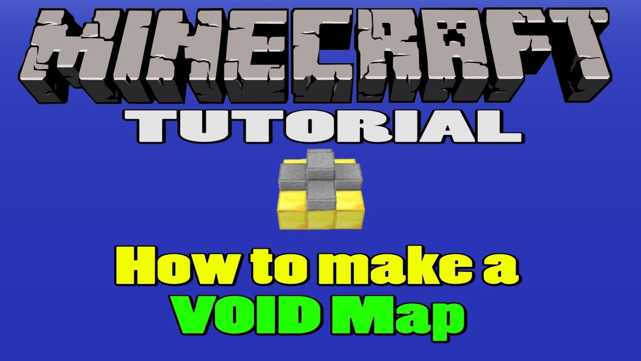 Minecraft Tutorial - How to Make a Void Map - YouTube