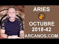 Video Horscopo Semanal ARIES  del 14 al 20 Octubre 2018 (Semana 2018-42) (Lectura del Tarot)