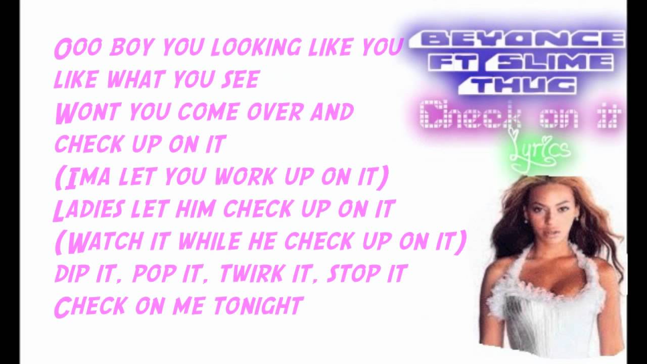 beyonce check lyrics beyonce check lyrics