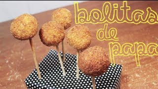 ➩ Bolitas de Papa con Queso y Tocino ♡ SIN HORNO! - Miranda Ibañez