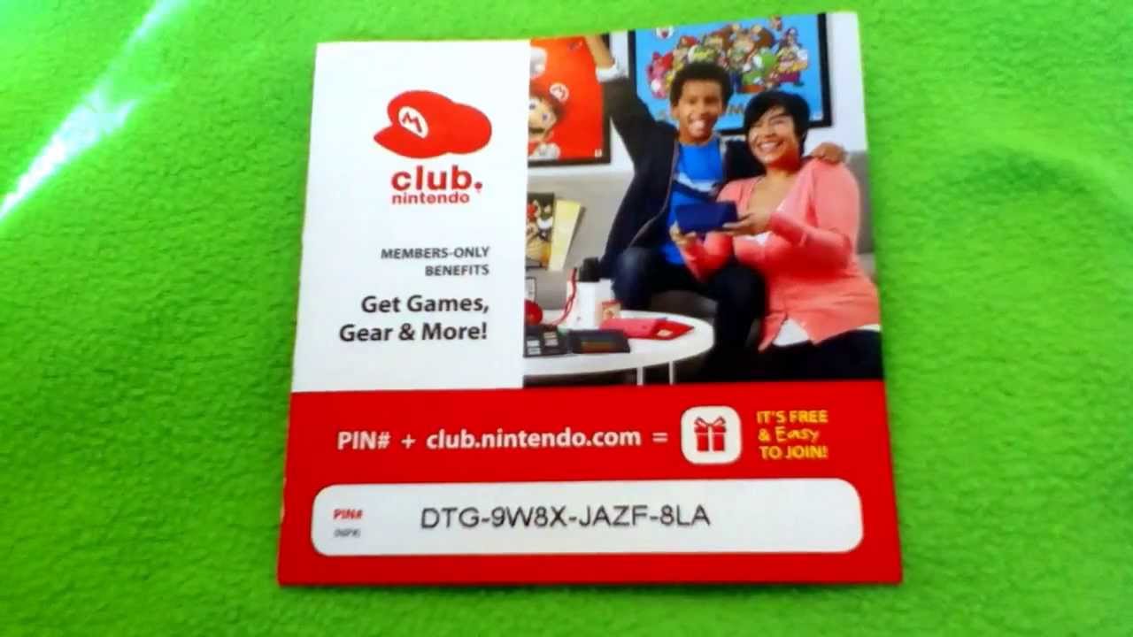 FREE! Club Nintendo Code Giveaway! (2013) - YouTube