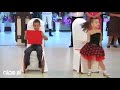 Cute kids dancing at a wedding