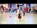 Cute kids dancing at a wedding