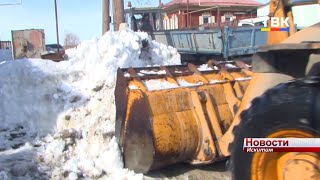 Снег с подтопляемых улиц Искитима вывезли, теперь начнут откачивать воду
