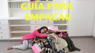 Guía para empacar