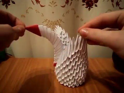 Маленький лебедь оригами мастер класс Маленький лебедь оригами мастер класс