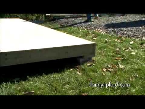 How to Build the Foundation for a Storage Shed - YouTube