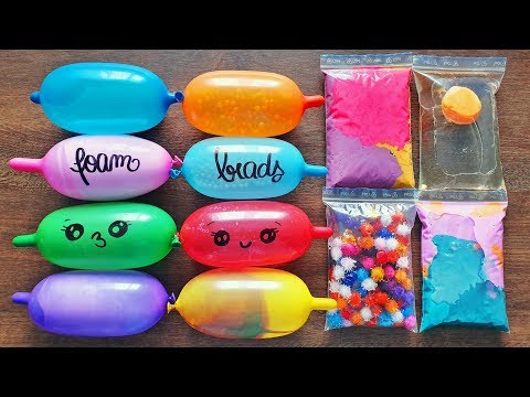 Making Slime with Funny Balloons and Slime Bags #10