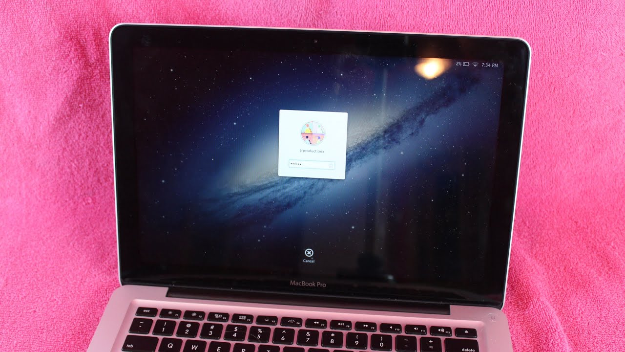 how to unlock macbook air without password