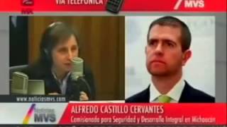 Aristegui deja en ridículo al Comisionado para la Seguridad de Michoacán, Alfredo Castillo