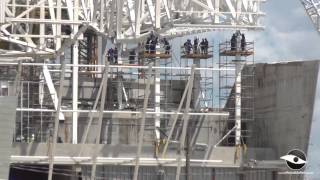 10/03/2014 - Içamento do último módulo - Arena Corinthians - Parte 4