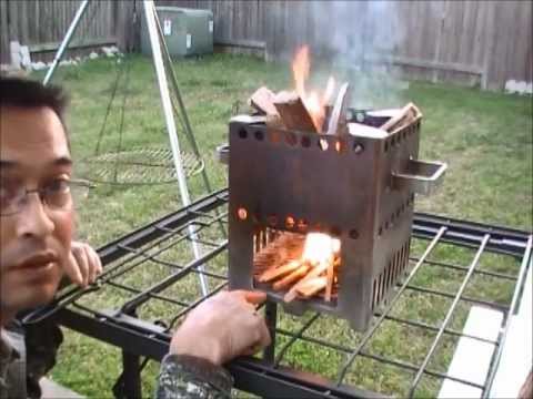 STRATUS TRAILSTOVE, THE WOOD BURNING BACK PACKING CAMP STOVE
