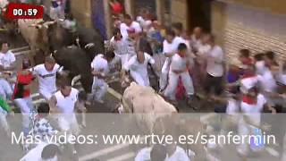 San Fermín 2013: El momento más emocionante del encierro de Dolores Aguirre