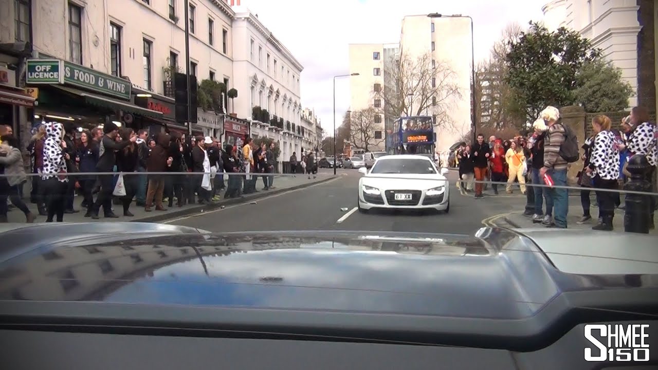 Stupidly Loud Audi R8s Send Crowds Wild Youtube
