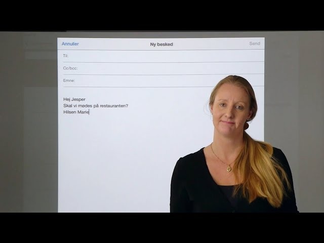 Oplæsning og skrivning på tablet