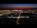 Night Landing in Los Angeles (cockpit view)