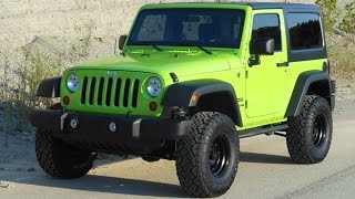 Gecko Green 2013 Jeep Wrangler Sport 4x4 Interior Exterior