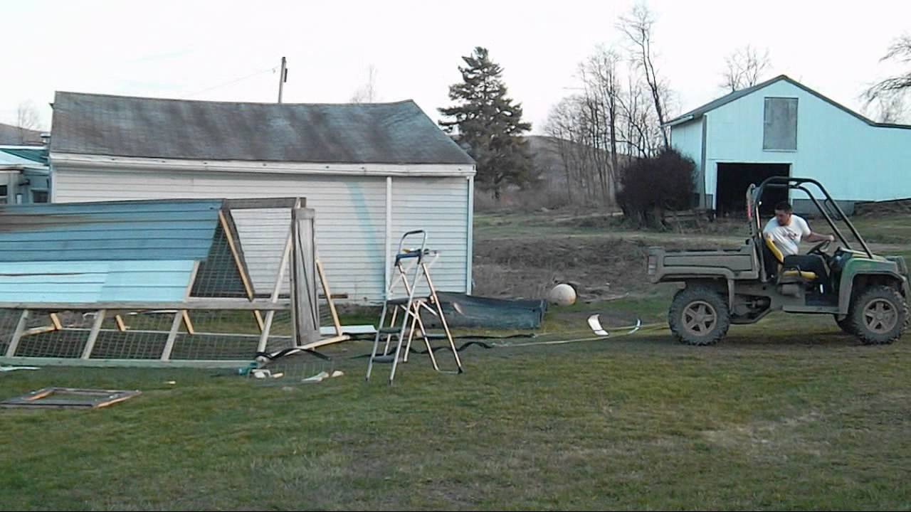 Big Backyard Chicken Tractor - YouTube