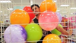 STUCK IN BIG BALLS