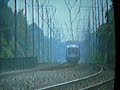 X-2000 train running on the Amtrak NEC passing Prospect Park, PA