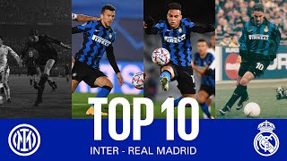 INTER vs REAL MADRID | TOP 10 GOALS | Lautaro, Baggio, Perisic, Facchetti... and more! 🔥⚫🔵??