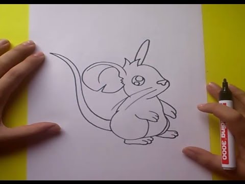 Como dibujar un raton paso a paso 2 