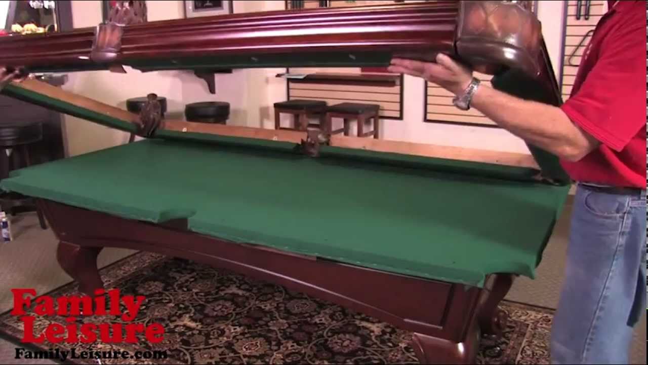  POOL TABLE  Slate billiard pool table installation video  YouTube