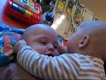 Funny twin baby video