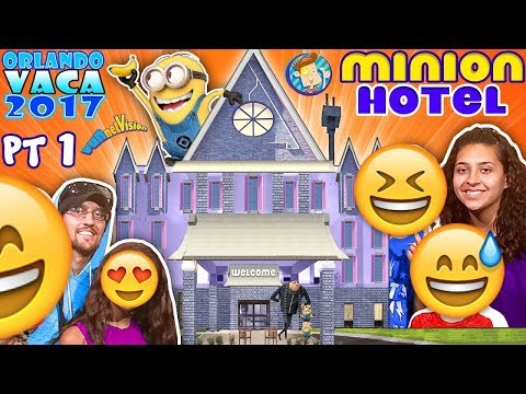 MINIONS HOTEL TOUR Coolest Room Ever Savage Dad @ Universal Studios Resort FUNnel Summer FL 1