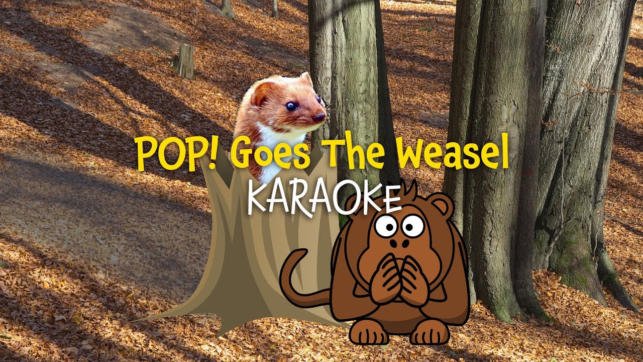 Pop+Goes+The+Weasel,+Karaoke+video+with+lyrics,+Instrumental+Version.