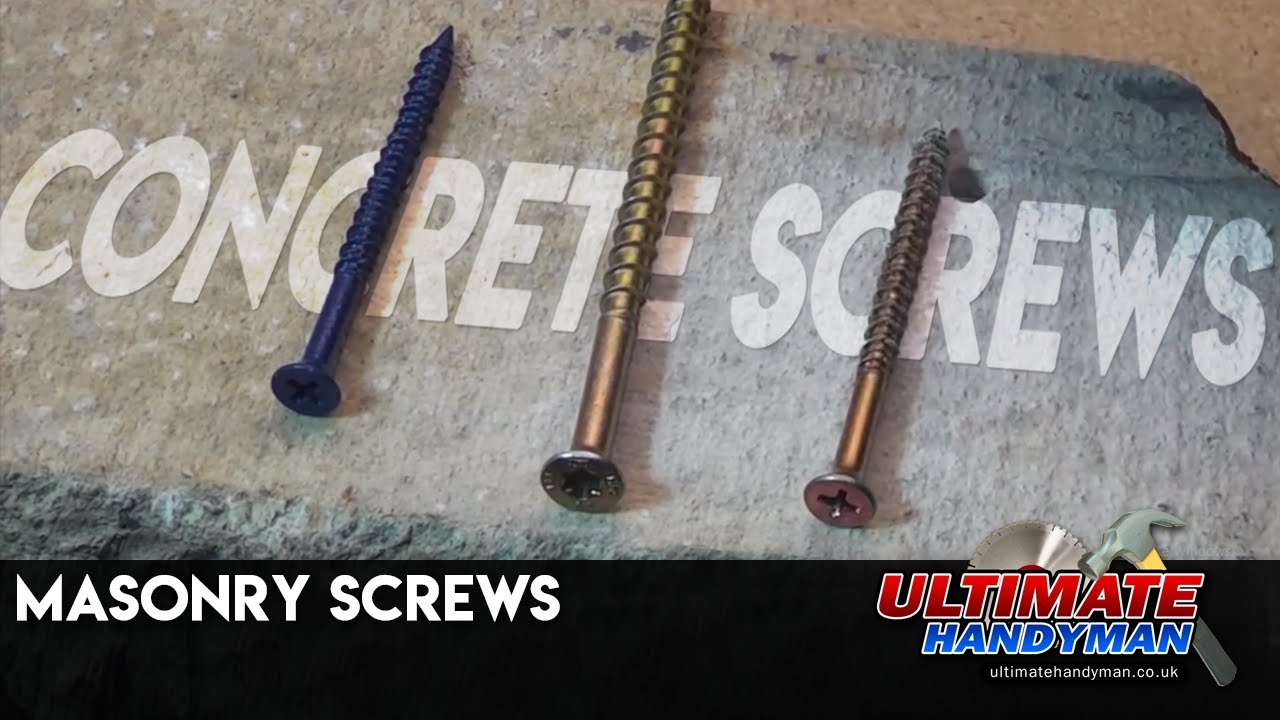 Concrete screws Masonry screws YouTube