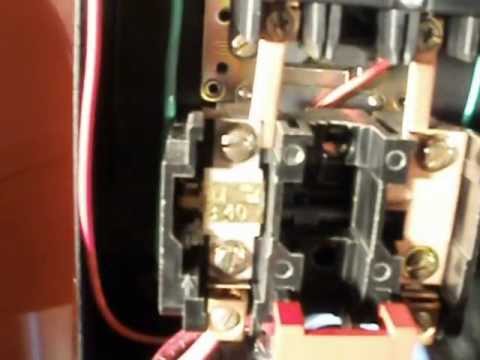 Square D motor starter wire connections - YouTube 230v single phase motor wiring diagram ge 