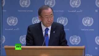 Пресс-конференция генерального секретаря ООН по Сирии