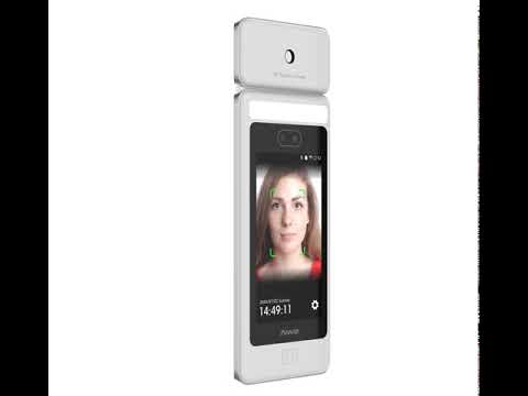 Anviz FaceDeep 5 IRT termoscanner temperatura corporea mascherina identificazione facciale evidenza della sezione e forma come uno smartphone