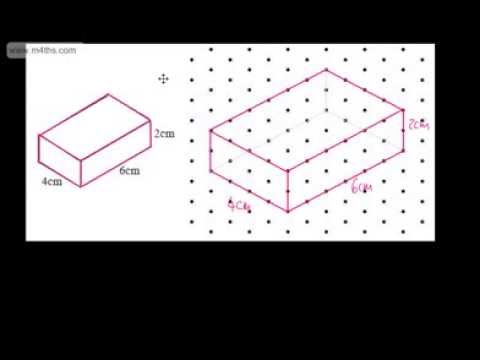 GCSE Maths Drawing 3D Shapes Using Isometric Paper